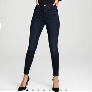 Good American Good Legs Dark Wash High Waisted Skinny Jeans size 28